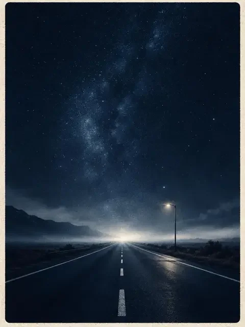电影实时票房夜谈专区《夜谈第 08 期:从《星河慢车》聊公路片》封面,夜谈、专题题材