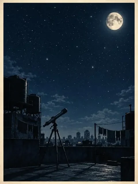 电影实时票房星空首映《屋顶上的天文台》封面,剧情、成长题材